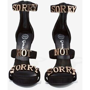Jeffrey Campbell Sorry Not sorry Faux Suede heels